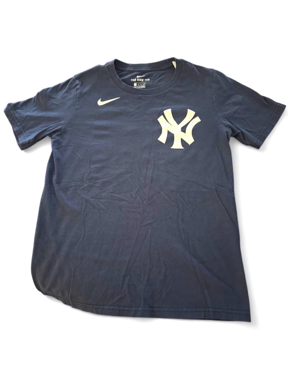 Nike Kids Navy T-Shirt with White Yankees Logo